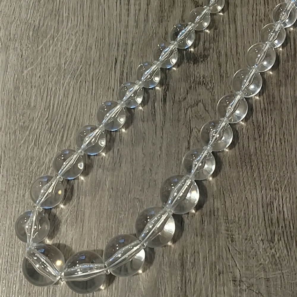Ben-Amun Silver Necklace Elegant Crystal Design